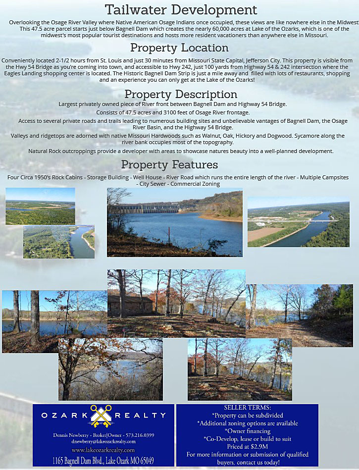 Osage River Resort Tailwater Development
